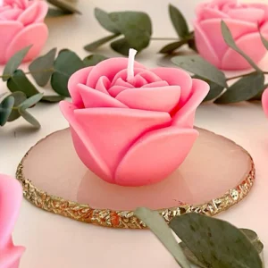 Small Rose candle